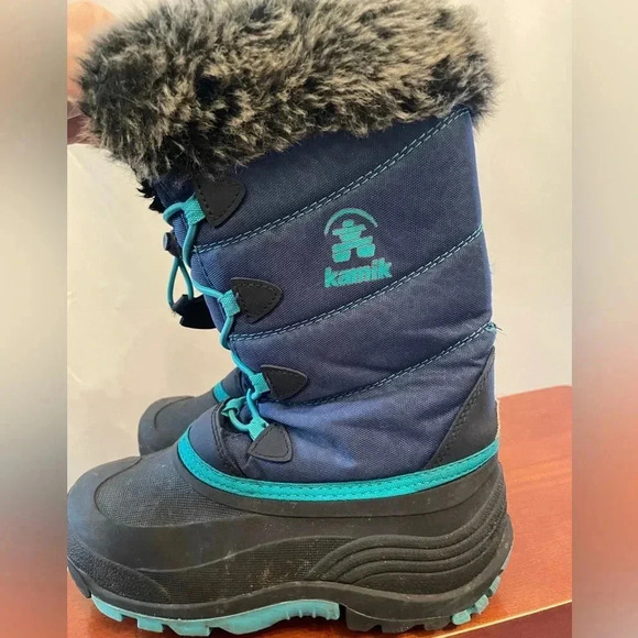 Kamik‎ ski/ snow boots with fur for kids size 3 - Picture 4 of 7